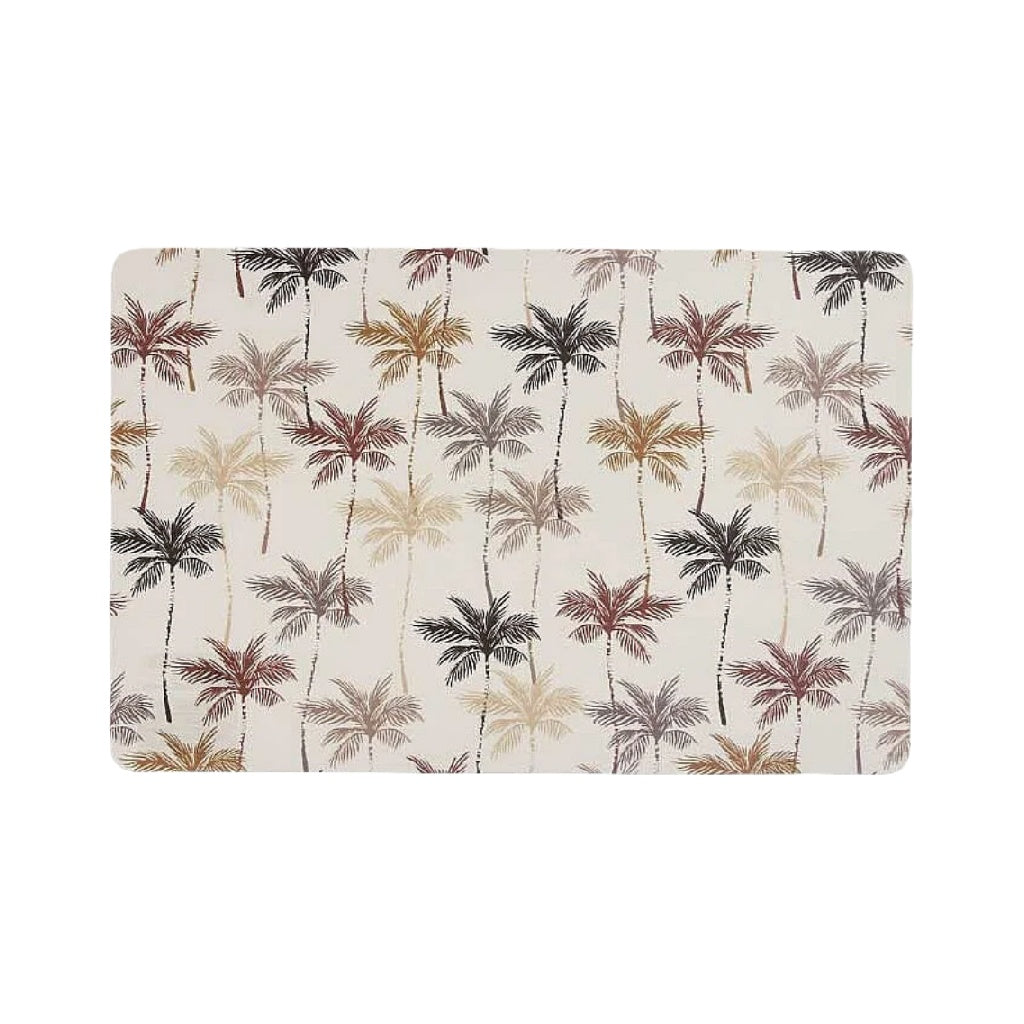 Sous-verre avec motif de palmiers tropicaux