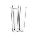Glass Vase with Curved Design