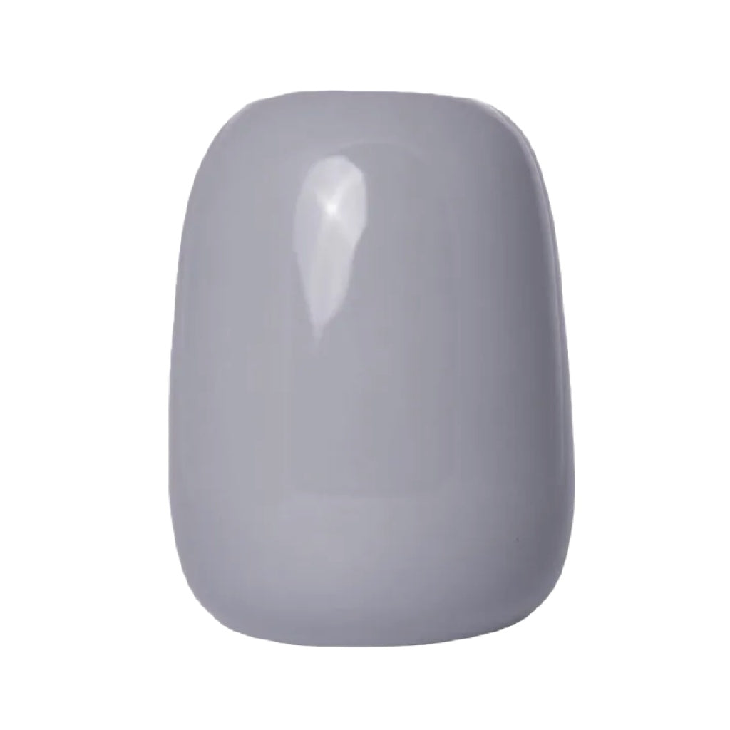 Vase en céramique lisse de couleur grise