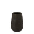 Vase en céramique noir mat